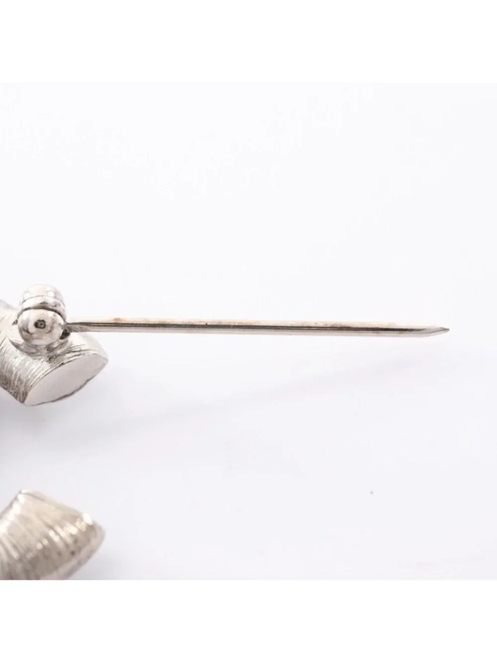 Chanel Brooch 16c CC Logo Stainless Steel